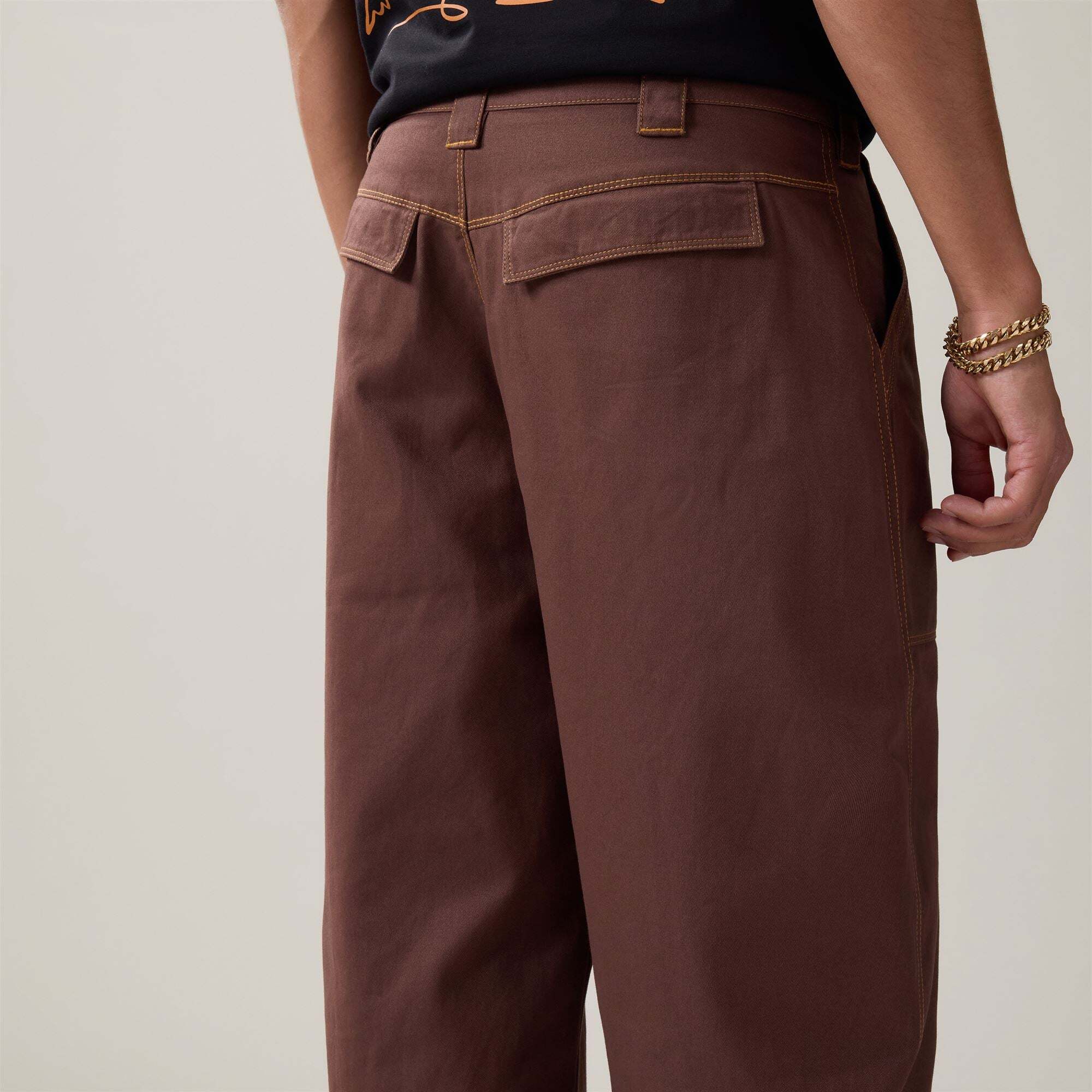 Kappa - Pantaloni Uomo Marrone - Authentic Oliver