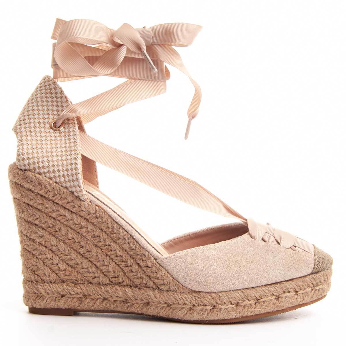 Alpargatas de Cuña - Beige - Altura: 10 cm