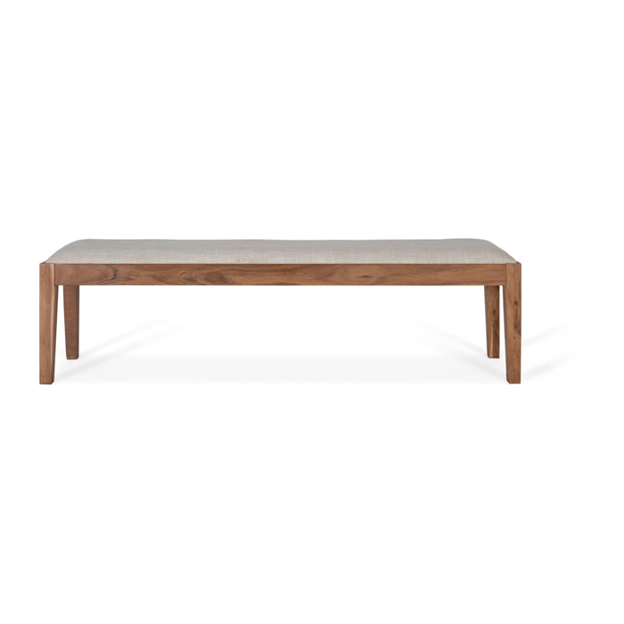 Banco de Madera de Acacia 180 Cm Estilo Rústico Artesanal