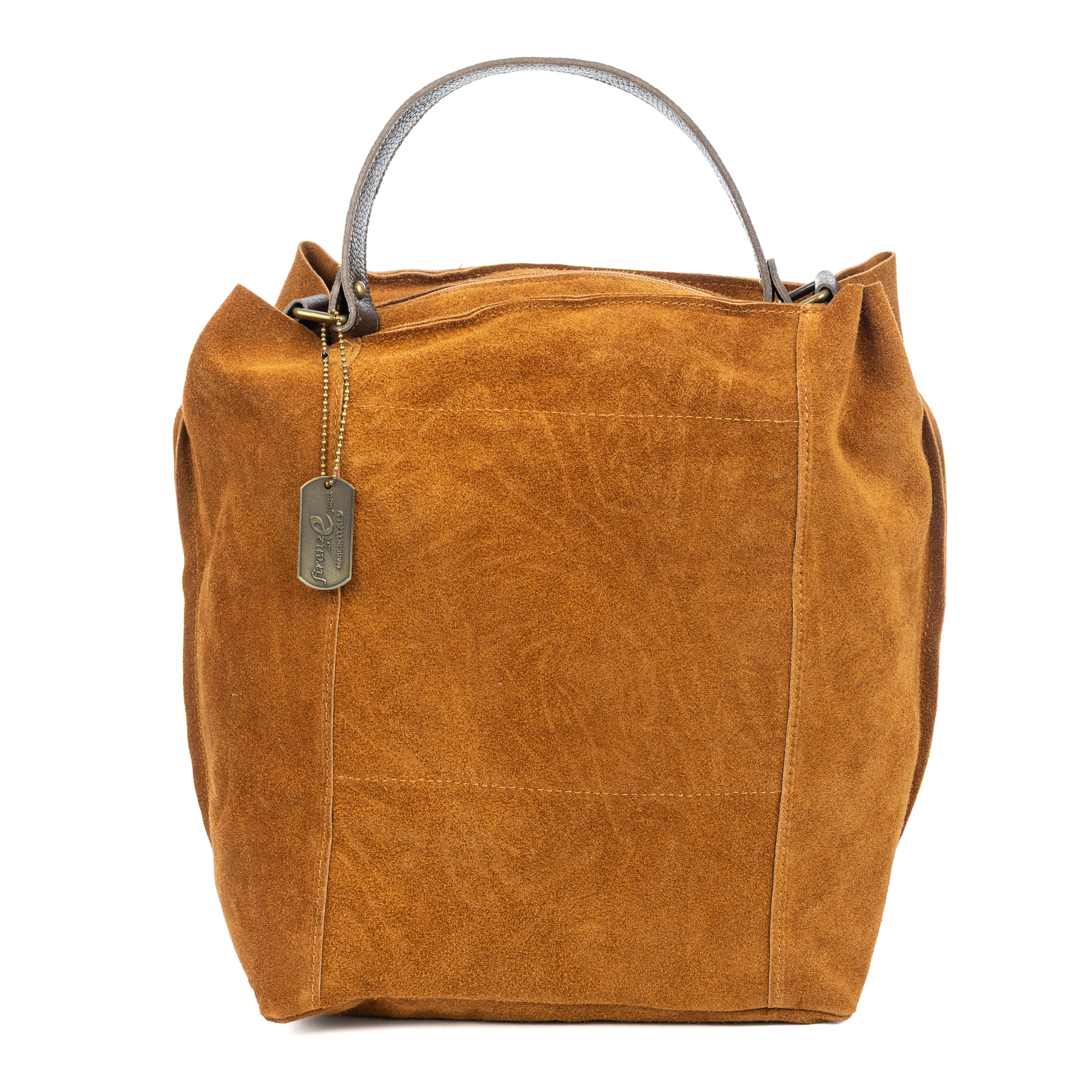 Avigliano bolso shopper mujer. Piel auténtica Gamuza.
