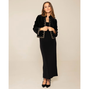 Vestido midi con tirantes