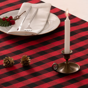 Camino de mesa XENIA ROJO-NEGRO