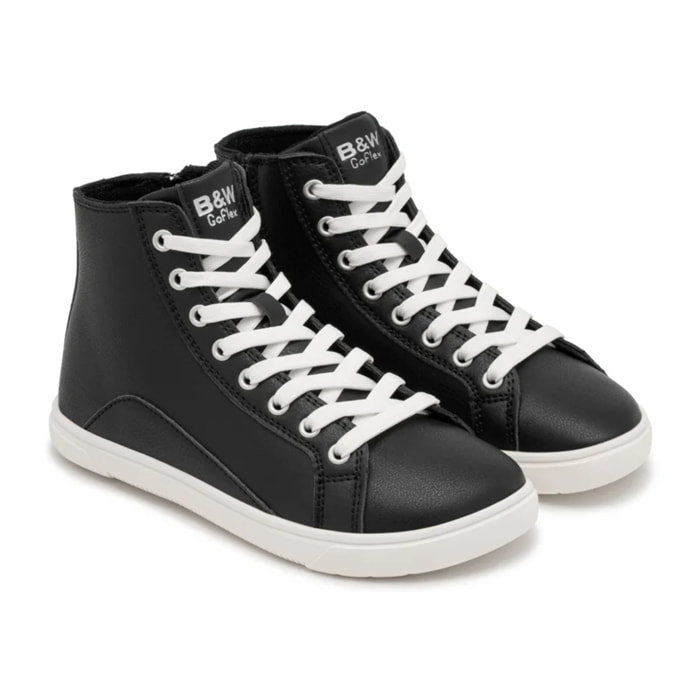 Zapatillas Deportivas Altas Goflex Barefoot en Negro