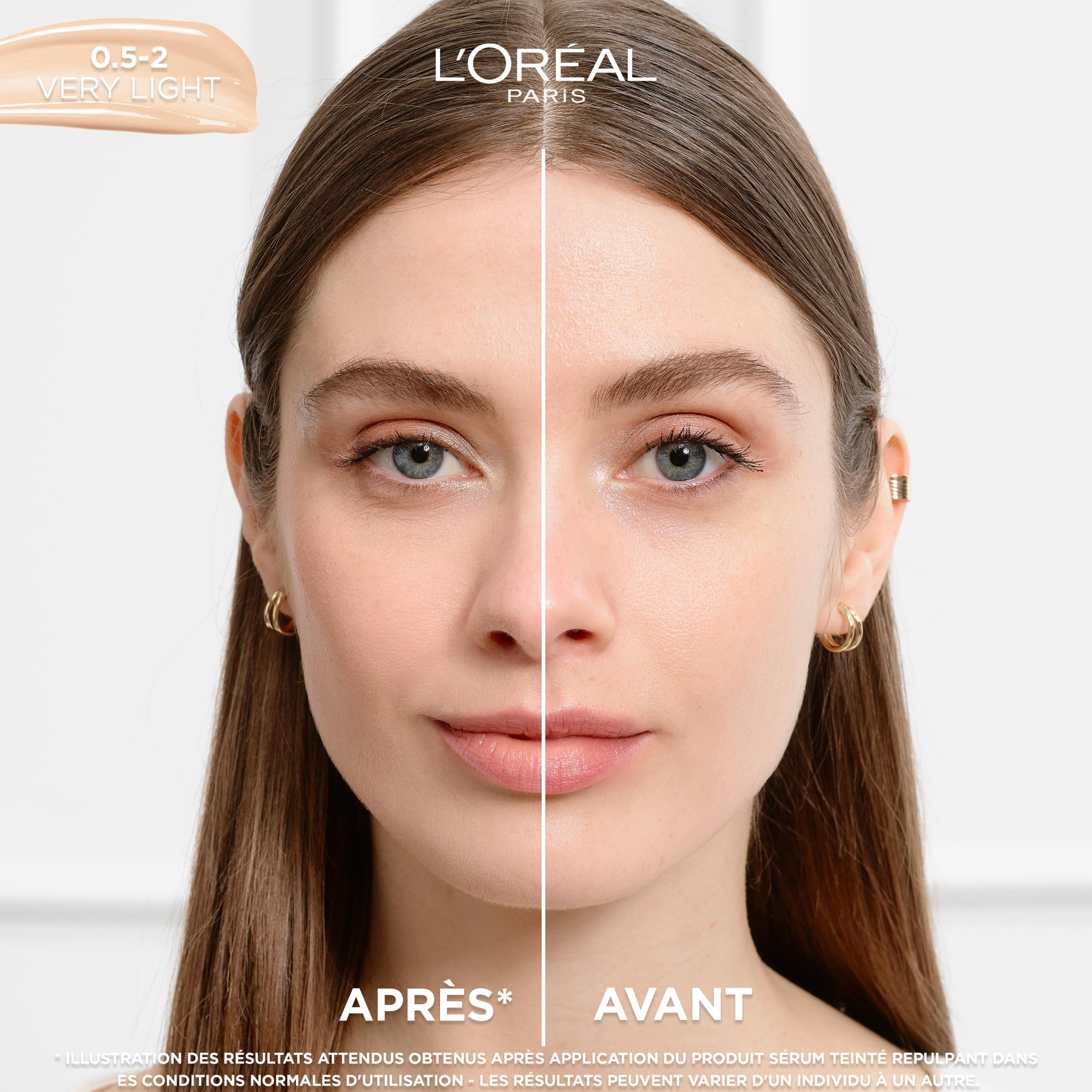 L'Oréal Paris Accord Parfait Sérum teinté repulpant 0,5-2 Very Light