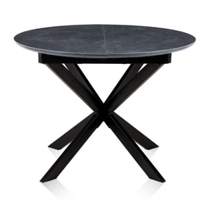 Mesa redonda extensible Onix Negro