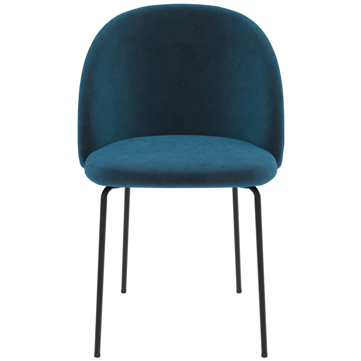 Lot de 2 chaises en velours bleu foncé - Karl