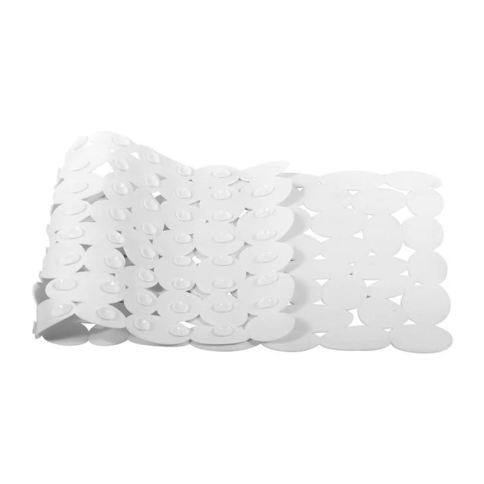 Tapis Fond de baignoire PVC MARATHON 73x36cm Blanc Spirella