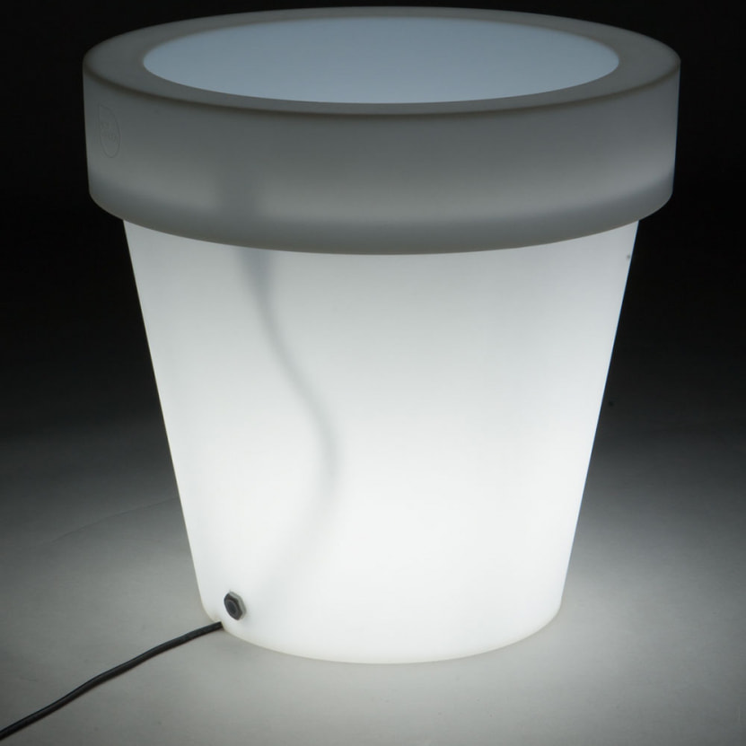 Tomasucci  Vaso luminoso per esterno / interno BELL 60  - NEW GARDEN bianco