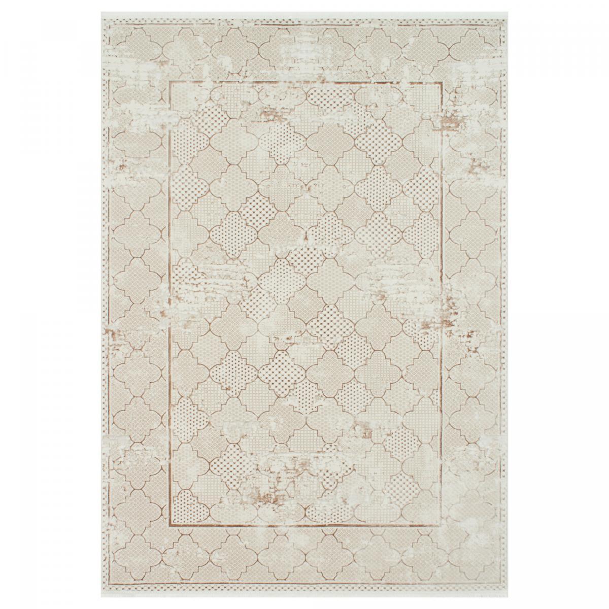Tapis salon et chambre tissé motif fresque RANU