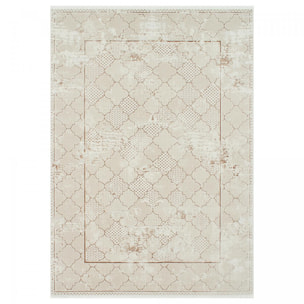Tapis salon et chambre tissé motif fresque RANU