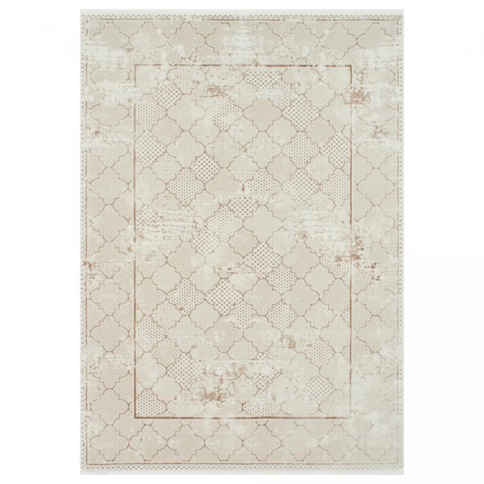 Tapis salon et chambre tissé motif fresque RANU