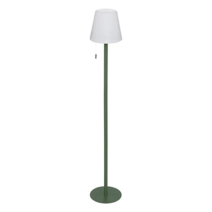 Lampadaire extérieur "Zack" H108cm vert olive