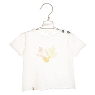 T-Shirt in Cotone Fiammato