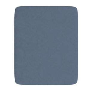 LENZUOLO SOTTO WATERWASHED, con angoli, 100% Microfibra, No Stiro - BLU