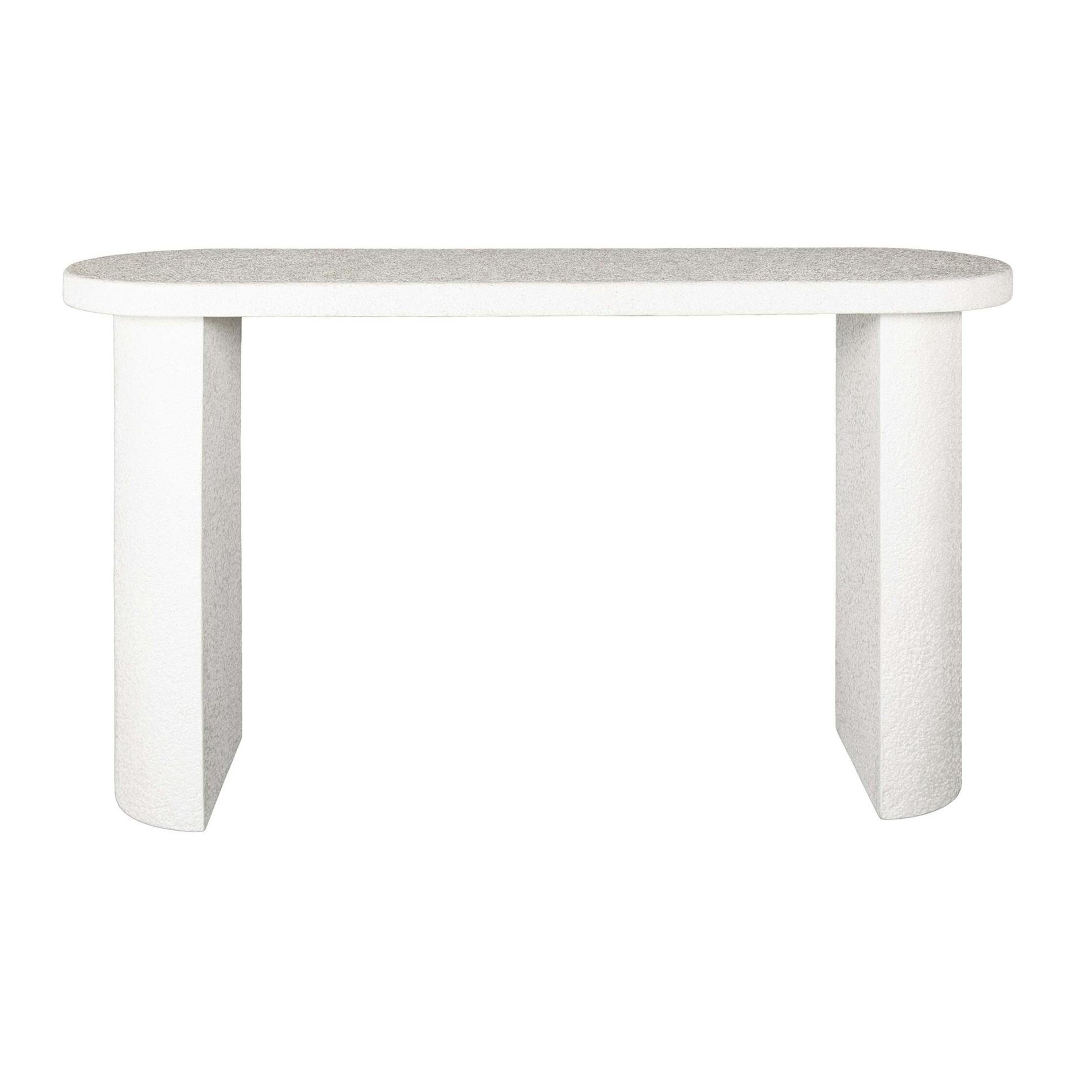 Console blanche en marbre composite TAJ
