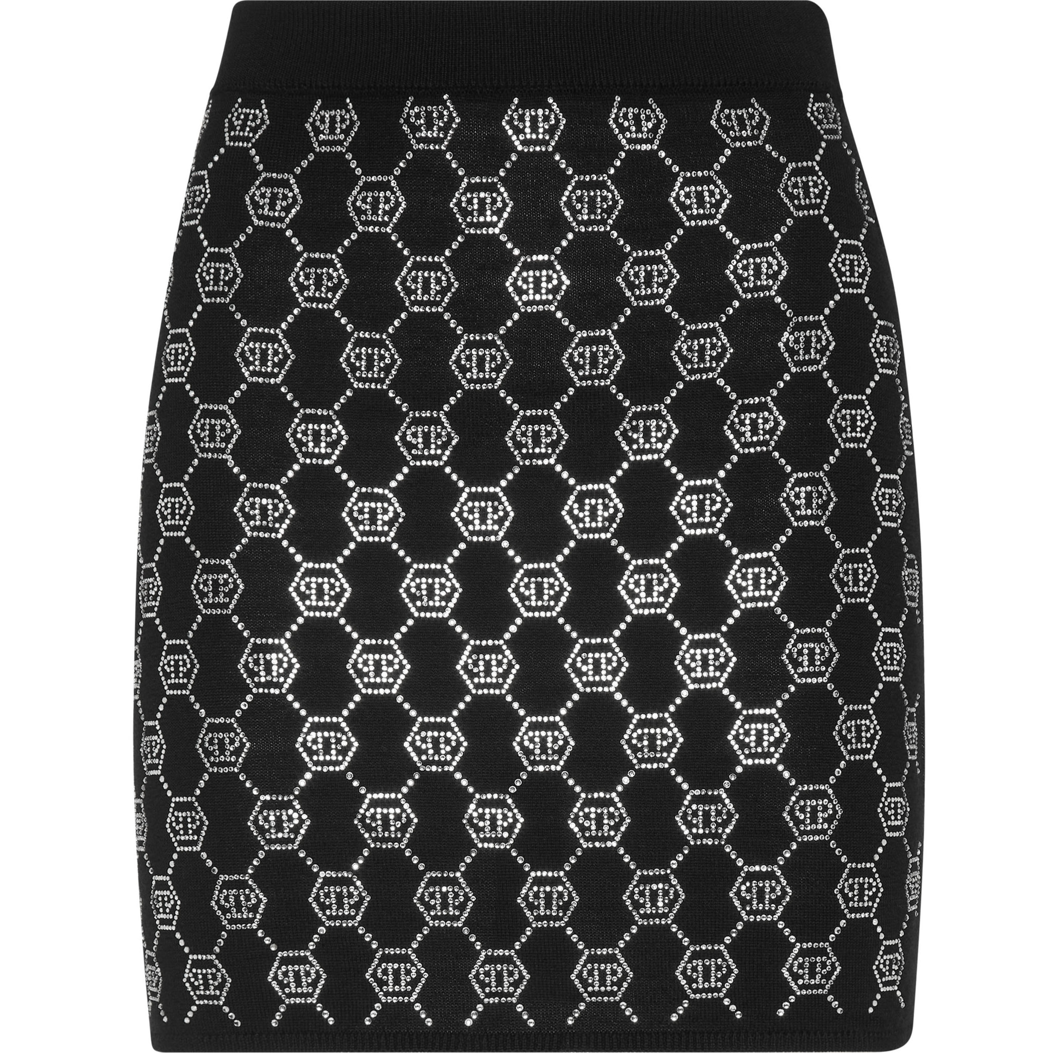 PHILIPP PLEIN Knit Mini Skirt MONOGRAM