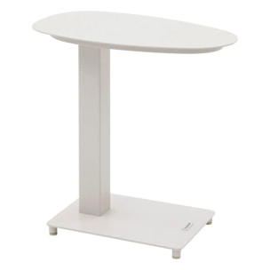 Table d'appoint de jardin "Venuzia" avoine 50 x 50cm en aluminium