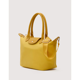 Bolso de Mano Amarillo con Bandolera - Elizana