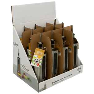 Bouteilles huile/vinaigre métal 0,5L