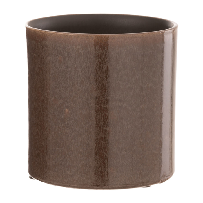 J-Line cache-pot Flexible - céramique - brun - extra small - Ø 14.5 cm