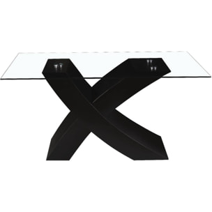 Table repas "Mona" - 150 x 90 x 74 cm - Noir