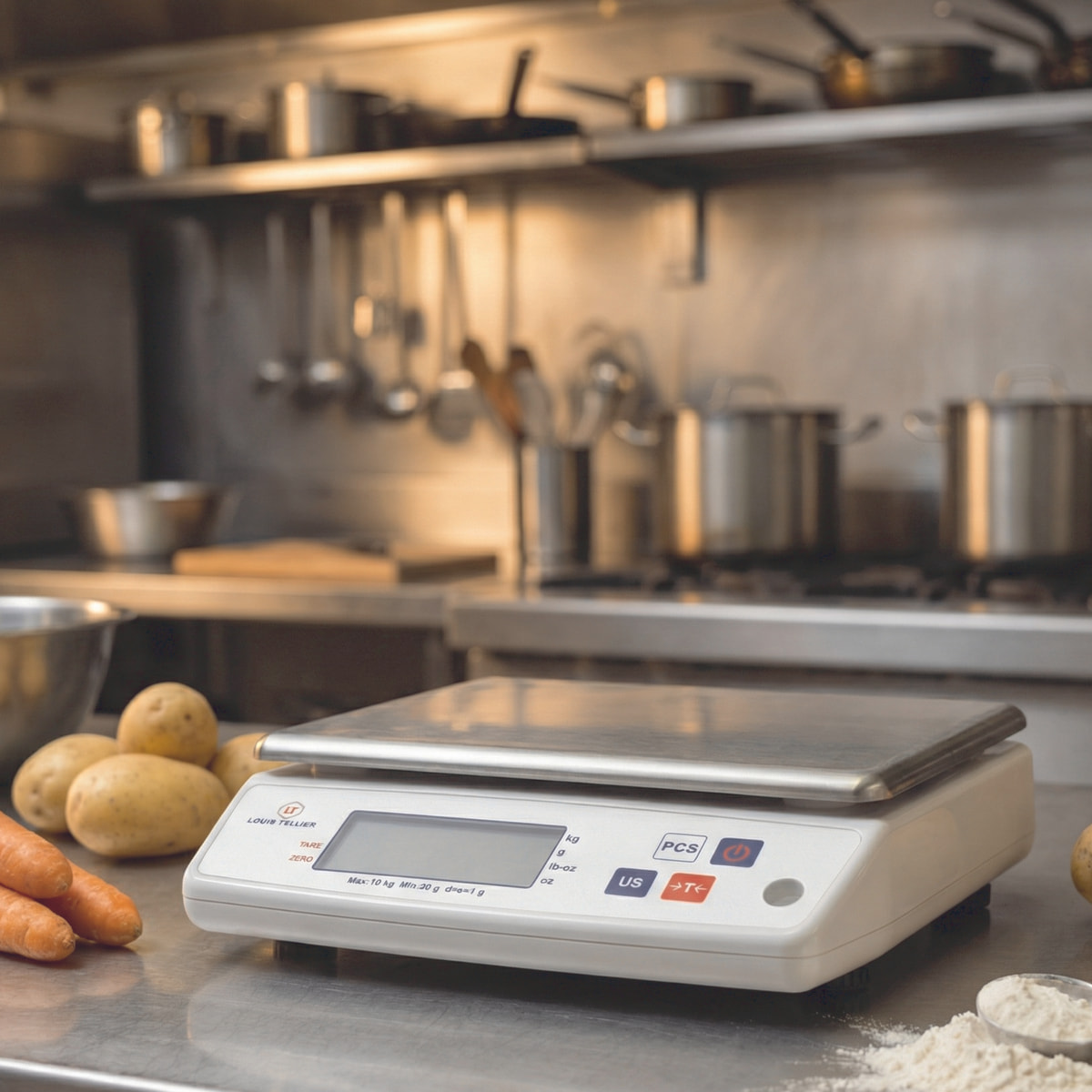 Balance électronique professionnelle - 10kg - IP53 - précision 1g - plateau amovible 22 x 16,5 cm