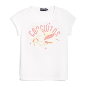 Conguitos - T-shirt casual a maniche corte stampata