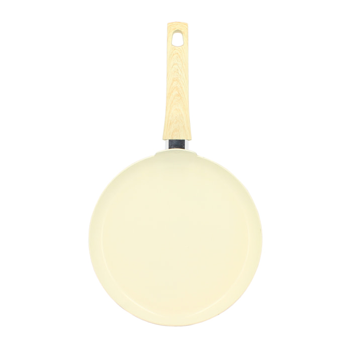 Crêpière en revêtement céramique 26cm crème - tous feux COLORAMA