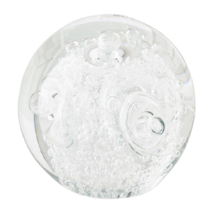 J-Line Presse-papier Anneaux Balle - verre - transparent - small