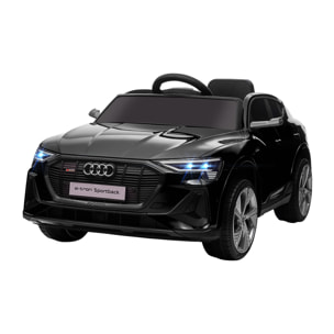 Voiture véhicule électrique enfant e-tron Sportback S line 12 V - V. max. 8 Km/h - effets sonores, lumineux - télécommande, port USB, MP3 - noir