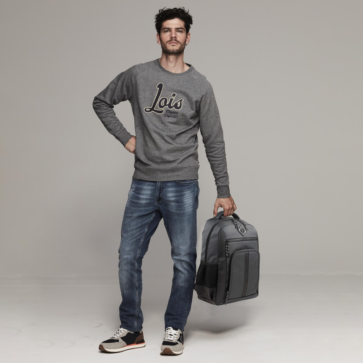Mochila Casual/Ocio Lois Dawson Gris Oscuro
