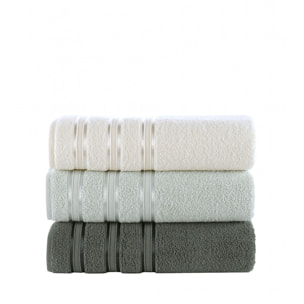 Lot de 3 draps de bain 70x140cm 500gr/m2