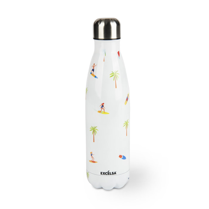 Bottiglia Termica Excelsa- Honolulu, Acciaio Bianco