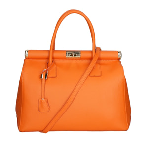 Borsa a mano da donna - Modello Aleria - Vera pelle - 35.0 x 26.0 x 16.0 cm