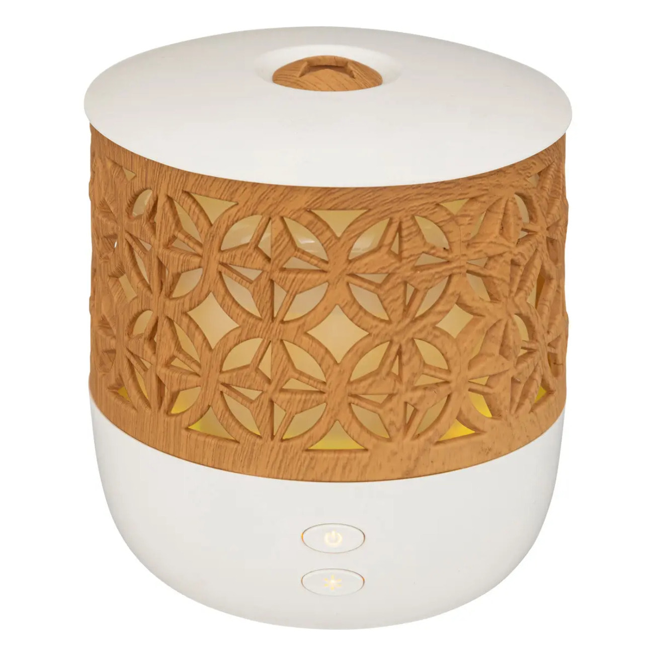 Diffuseur d'huiles essentielles blanc et bois 100ml