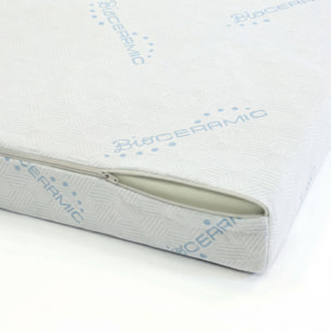 TOPPER MEMORY CON FODERA BIOCERAMICA MATRIMONIALE