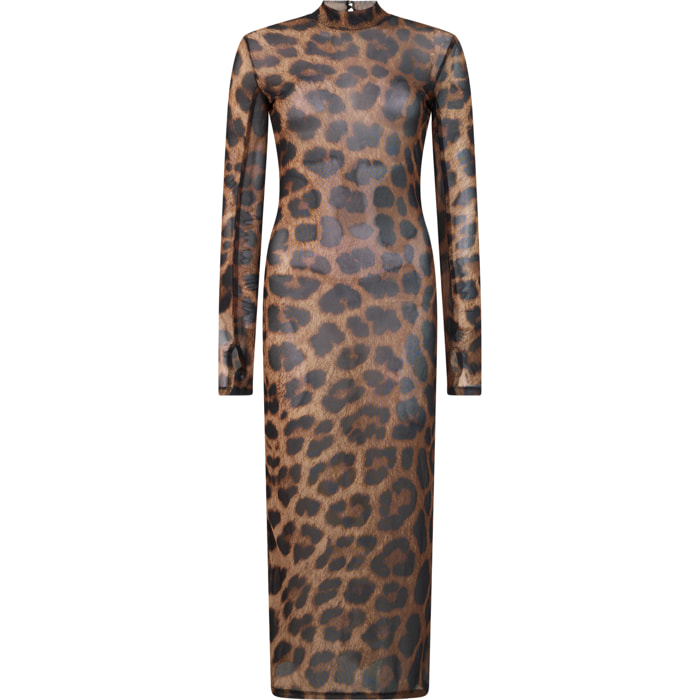 PHILIPP PLEIN Vestido largo LEOPARD