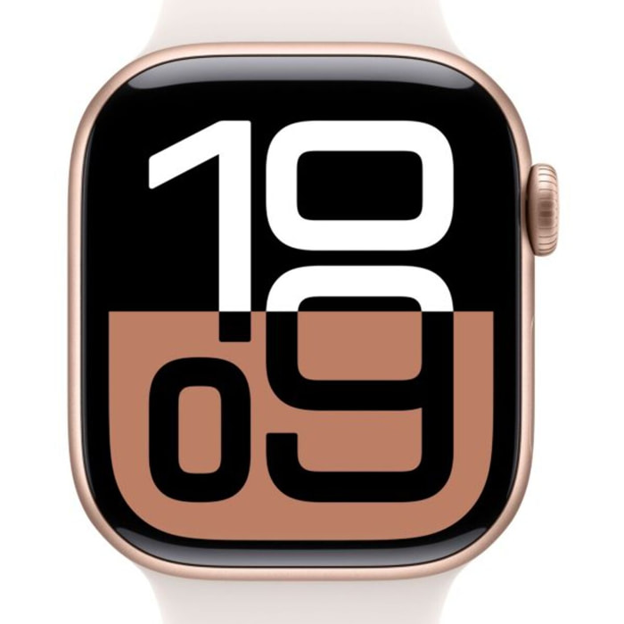 Montre connectée APPLE WATCH Serie 10 42mm Alu/Or Rose S/M Cellular