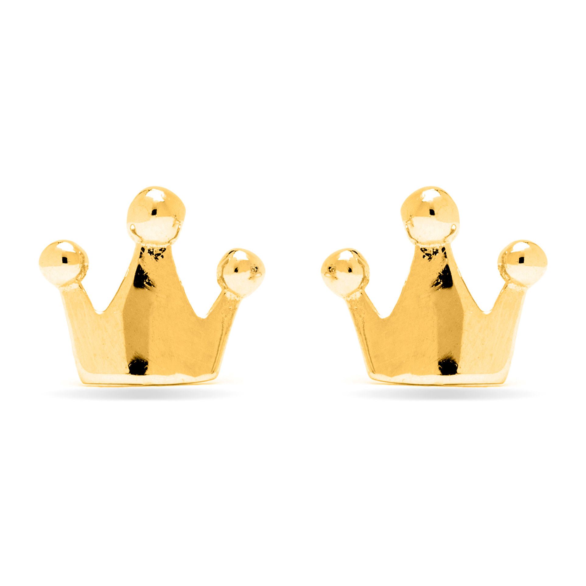Pendientes Shika acabado oro amarillo 18k