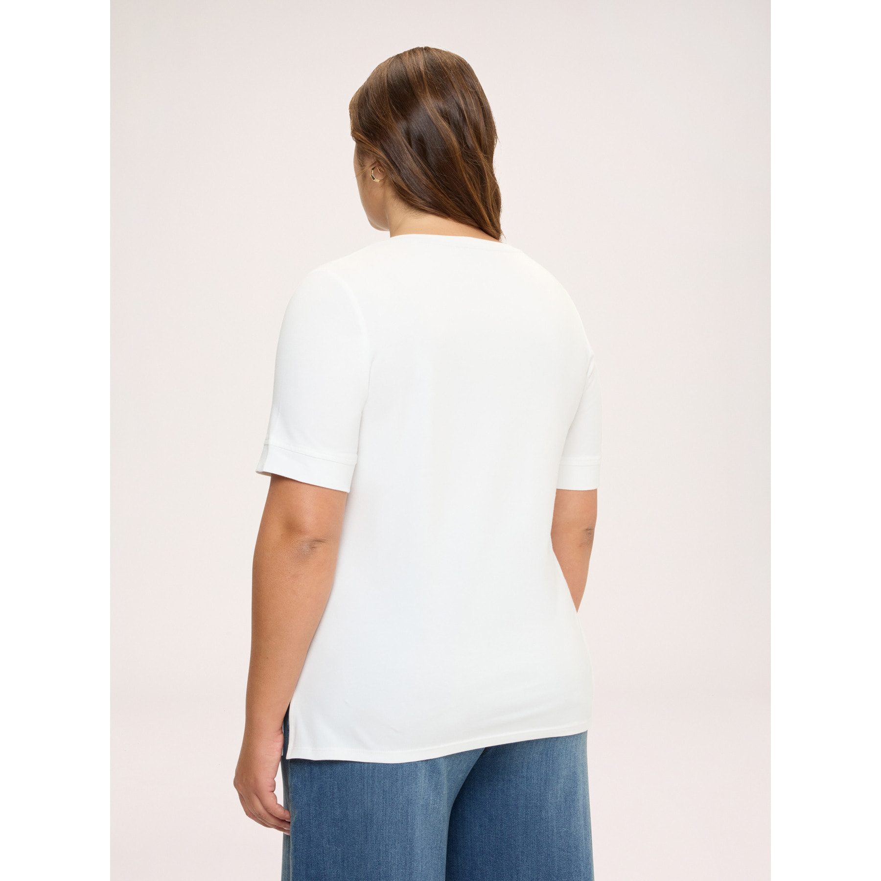 Fiorella Rubino - Camiseta de algodón con estampado de perro salchicha - Blanco