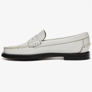 Sebago - Mocassini Donna Bianco - Classic Dan Pigment Woman
