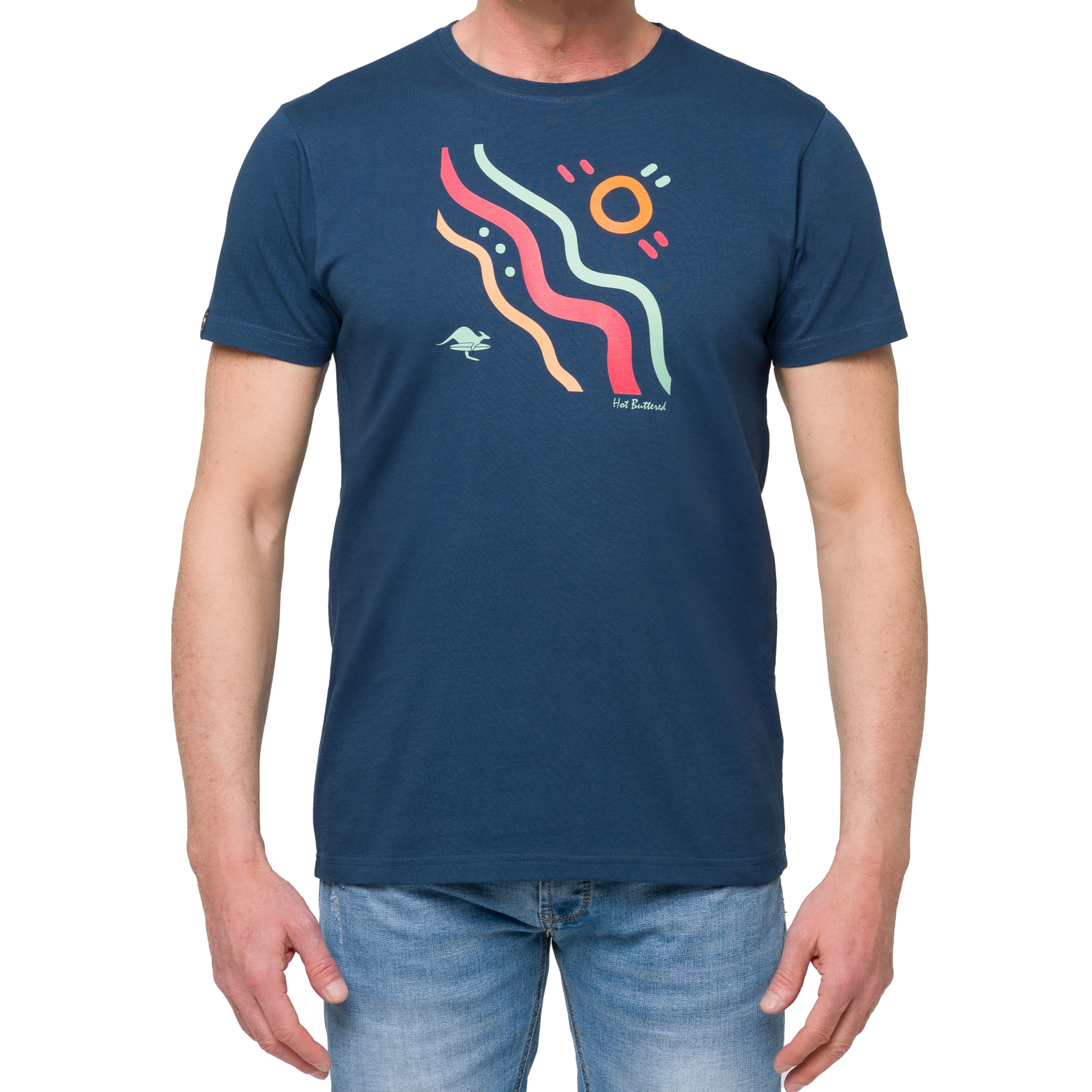 Camiseta de algodón 150 gr Hot Buttered Outback azul Indigo