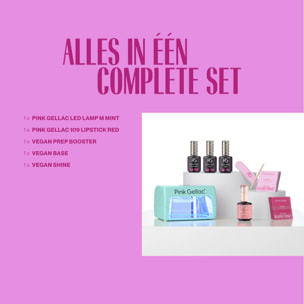 Kit de manucure avec lampe UV LED menthe