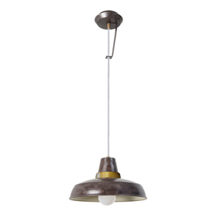 LEDS·C4 Lámpara Colgante Vintage E27 60W Ámbar Dorado 422Lm