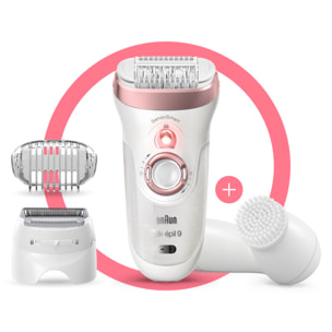 Braun Silk-épil 9-880 Épilateur Électrique Femme, Or Rose/Blanc