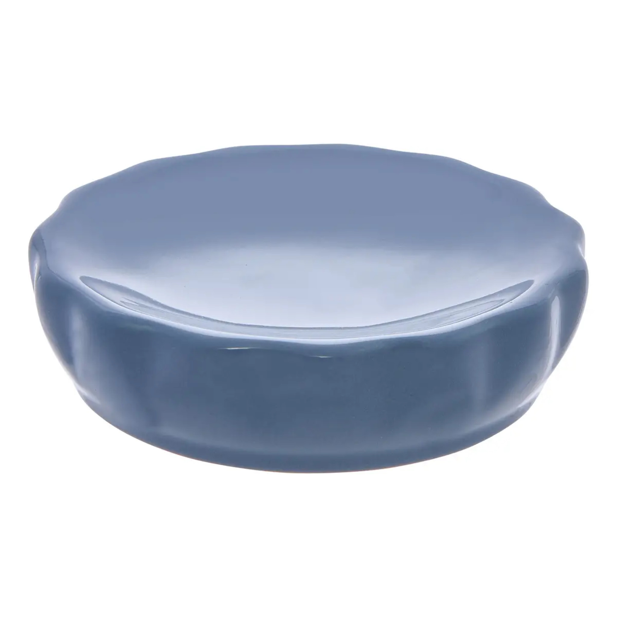 Porte-savon Colorama en céramique D.11cm bleu