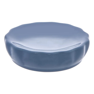 Porte-savon Colorama en céramique D.11cm bleu