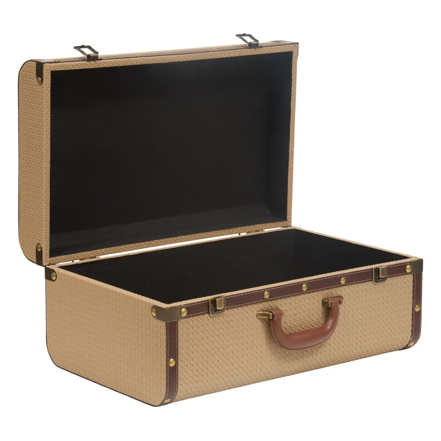 Lot de 2 cantines de rangement rectangulaires Bonie beige