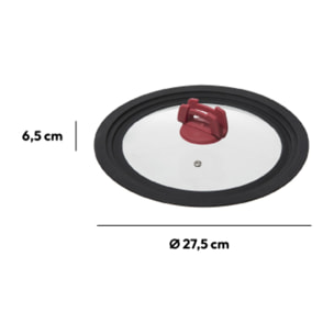 Couvercle en verre universel- 22/24/26 cm Silitop