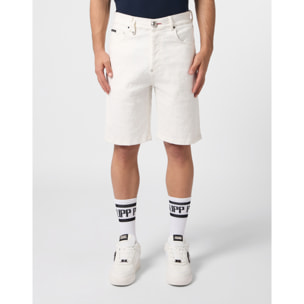 PHILIPP PLEIN Formentera Fit Shorts Embroidery Monogram